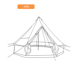 Lavvo, Oxford, 6 m, ekstra h�y d�r p� 2 m