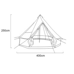 Lavvo, Oxford, 4 m, ekstra hy dr p 1,8 m