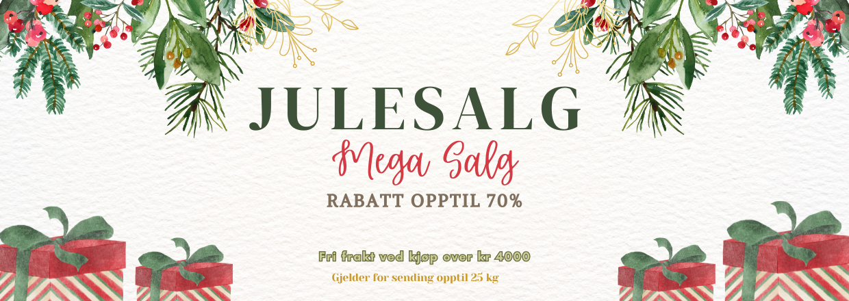julesalg, rabatt opptil 70%, frifrakt