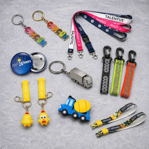 Giveaways med logo &ndash; profilprodukter til messer og events