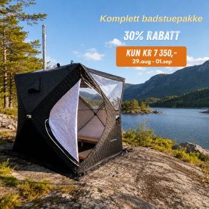 Komplett badstuepakke - saunatelt og saunaovn