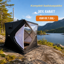 Komplett badstuepakke - saunatelt og saunaovn