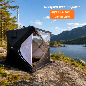 Komplett badstuepakke - saunatelt og saunaovn