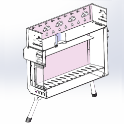 Saunaovn, innovativ luftsirkulasjon ker varmeeffektiviteten med 20%