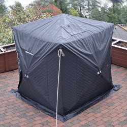 Regntrekk til saunatelt