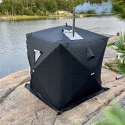 Brbar saunatelt, isfisk telt