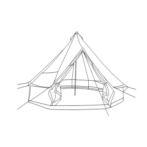 Lavvo, Oxford, 6 m, ekstra h�y d�r p� 2 m