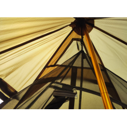 Halvt innertelt til pyramide telt