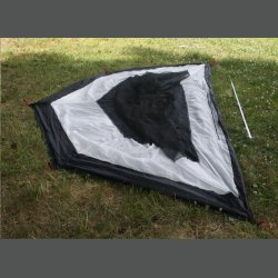 Halvt innertelt til pyramide telt