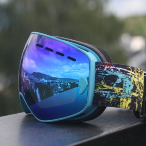 Skibriller, snowbord briller, mask goggles, junior, bl