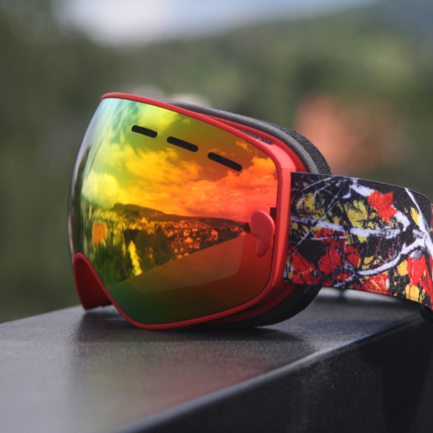 Skibriller, snowbord briller, mask goggles, junior, r�d