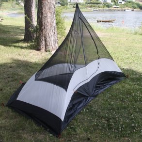 Halvt innertelt til pyramide telt